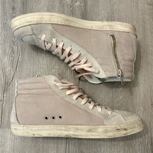 P448 | Women's Size 39/8.5-9 High Top Skate Sneakers in Crystal